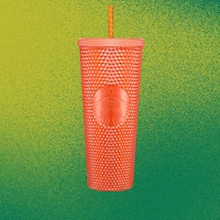 Iridescent Orange Cold Cups