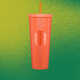 Iridescent Orange Cold Cups Image 1