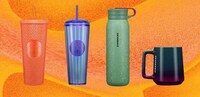 Iridescent Orange Cold Cups Image 2