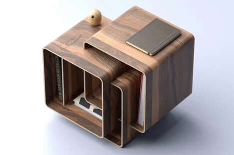 Puzzling Geometric Side Tables