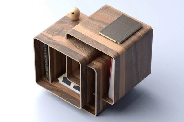 Puzzling Geometric Side Tables