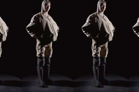 Neutral 3D-Printed Boots