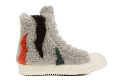 Fuzzy High-Top Luxe Sneakers