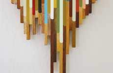 Dripping Wooden Sculptures