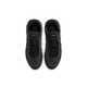 Sleek All-Black Leather Sneakers Image 4