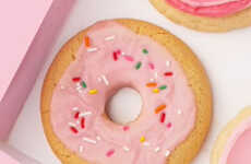 Pink Donut-Resembling Cookies