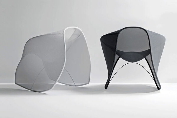 Fabric-Wrapped Rocking Chairs