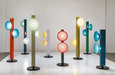 Colorful Coned Glass Lights