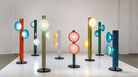 Colorful Coned Glass Lights