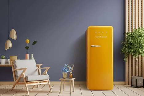 Celebratory Champagne-Branded Fridges