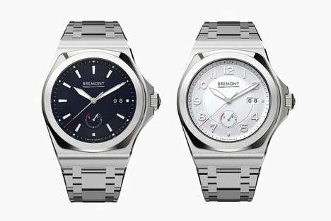 Ergonomic Metallic Timepieces