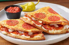 Pepperoni-Crusted Pizza Sandwiches