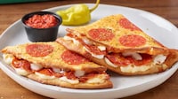 Pepperoni-Crusted Pizza Sandwiches Image 1