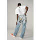 Hand-Painted Denim Jeans Image 1
