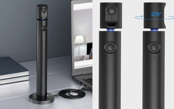 Rotating Dual-Camera Webcams