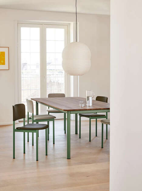 Contemporary Steel-Base Chairs