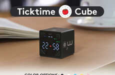 Flippable Cubic Timer Clocks