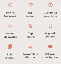 Flippable Cubic Timer Clocks Image 2