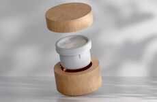 Refillable Wooden Jars