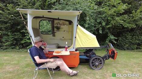 Electrically Powered Bicycle Campers