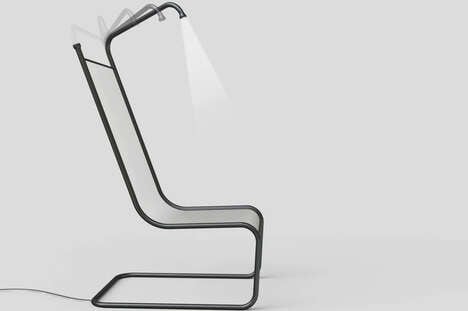 Industrial Light-Equipped Chairs