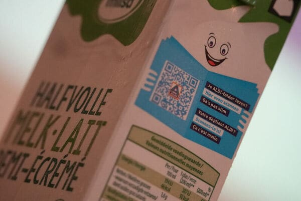 Milk Carton QR Brochures
