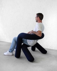 Structural Layered Bold Armchairs Image 2