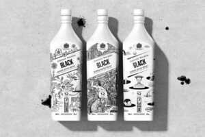 Sustainably Inked Whisky Bottles