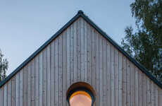 Lake-Bordering Timber Cabins