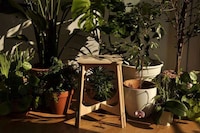 Plastic-Inspired Wooden Stools Image 1