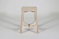 Plastic-Inspired Wooden Stools Image 5