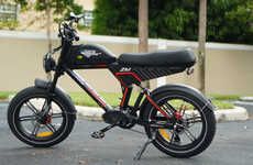 Ergonomic Motorcycle-Inspired E-Bikes