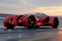 Retrofuturism Split-Body Race Cars Image 2