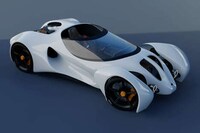 Retrofuturism Split-Body Race Cars Image 3
