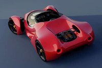 Retrofuturism Split-Body Race Cars Image 4