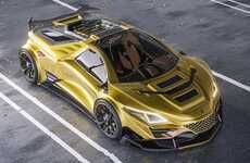 Gilded Electric Supercar Concepts