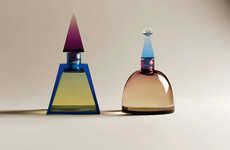 Stupa-Inspired Glass Perfume Bottles
