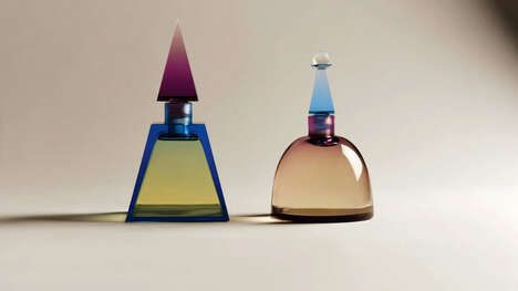 Stupa-Inspired Glass Perfume Bottles