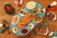 Thanksgiving Conveyor Belt Centerpieces Image 1
