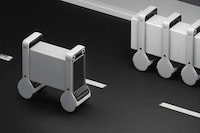 Smiling Package Delivery Robots Image 1