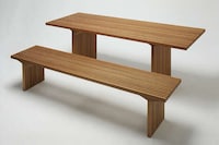 Upcycled Teak Minimal Benches Image 1