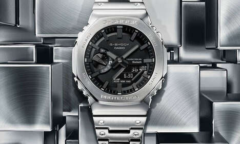 Futuristic Full-Metal Timepieces