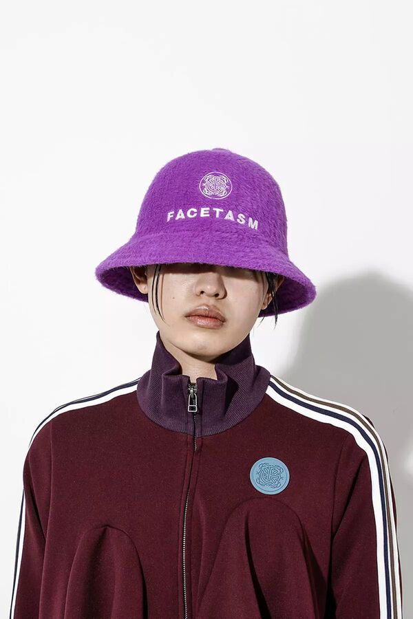 Logo-Centric Textile Bucket Hats : facetasm and kangol