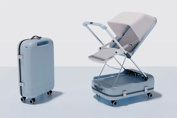 Stroller-Equipped Suitcase Designs