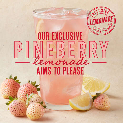 Seasonal Pineberry Lemonades