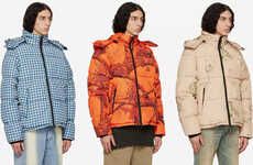 Boldly Patterned Puffer Jackets