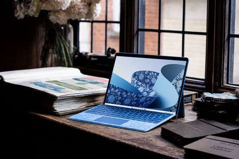 Florally Accented Laptop Models