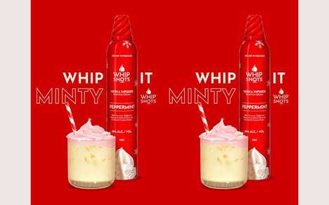 Boozy Holiday Whipped Creams