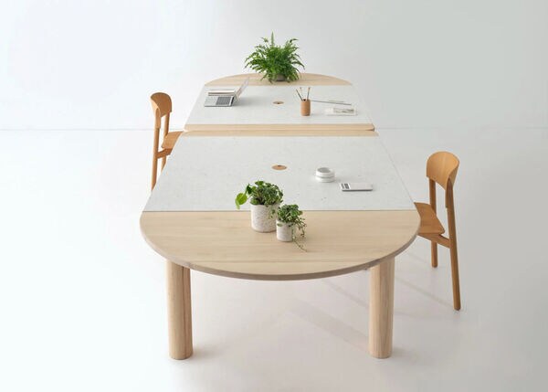 Recycled Yogurt Pot-Constructed Tables Image 2