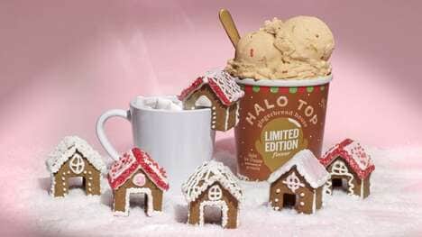 Better-For-You Gingerbread Ice Cream